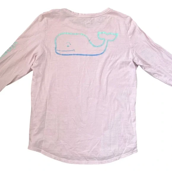 Vineyard Vines Long Sleeve Tee Shirt Pink Size Small - Picture 3 of 4